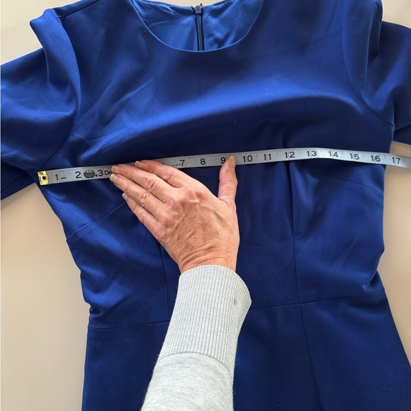 Custom Pinup Dress w Matching Cape in Royal Blue - Picture 9 of 10